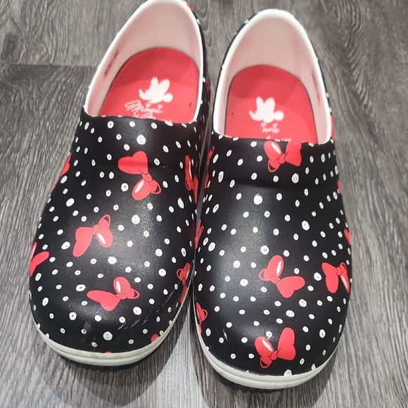 CROCS Shoes - CROCS Black and Red Polka Dot Mules